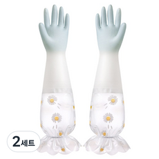 비투윈 반디돌 키친 청소장갑 양손세트, 프릴 블루, FREE(one size), 2세트