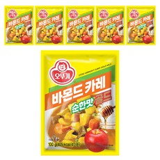 오뚜기 바몬드 카레 골드 순한맛, 100g, 6개