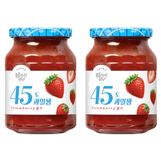 복음자리 45도 과일잼 딸기, 350g, 2개