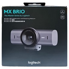 logitech 羅技 MX Brio Ultra HD 網路攝影機, VU0066, 石墨灰