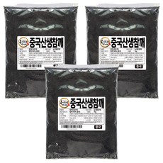 복이네먹거리 중국산 생검은깨, 1kg, 3개