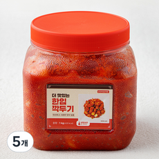 더맛있는 한입 깍두기, 1kg, 5개
