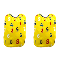 SassyDog 保暖衣, 數字風 黃色, 2件