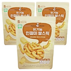 맛있는풍경 유기농 쌀스틱, 인절미, 30g, 3개