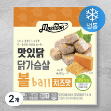 맛있닭 닭가슴살 볼 치즈맛 (냉동), 100g, 2개