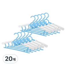 World Clean 長度可調迷你衣架, 藍色, 20個