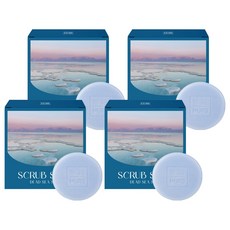 MURO 無路 死海鹽磨砂皂 小黃瓜香, 75g, 4入