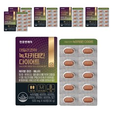 천호엔케어 데일리코어 녹차카테킨 다이어트 30g, 60정, 6개