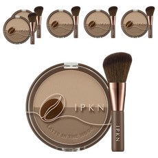 IPKN Latteholic Latte in the Mood Shading + 化妝刷套裝 9.8g, 02 Oat Brown, 6組