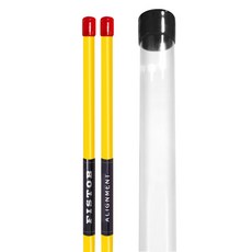 FISTOB 校準揮桿練習棒 2入 + 收納盒套組, 黃色, 1套
