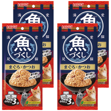 이나바 고양이 생선 가득 파우치, 혼합맛(참치/가다랑어), 180g, 4개