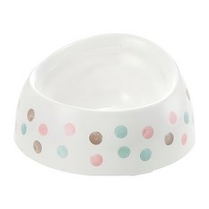 Richell 利其爾 犬用便利餐碗, 1個, 白色普普風