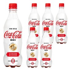 Coca-Cola 可口可樂 纖維PLUS 無糖, 600ml, 6瓶
