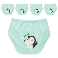 agazzang Friendly 6層如廁訓練褲, 企鵝(薄荷綠色), 5個