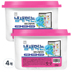 생활공식 냄새먹는 냉장고 탈취제 본품, 300g, 4개