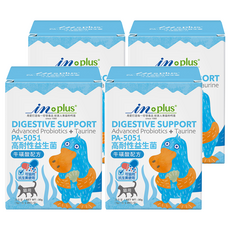 IN-Plus 高耐性益生菌 牛磺酸配方貓用營養劑, PA-5051, 可協同抗生素使用, 30包, 30g, 調節消化機能, 4盒