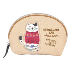 kUSUgURU JAPAN 日本眼鏡貓 Zegawa-san系列 萬用小物隨身零錢包