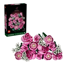 LEGO 10374 花藝系列 粉紅玫瑰花束 Bouquet of Pink Roses, 混和顏色, 1個