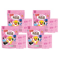 Kwang Cheon Kim 廣川海苔 鯊魚寶寶海苔 24包入, 36g, 4袋