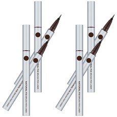 미샤 내추럴 픽스 브러쉬 펜 아이라이너 0.6g, 브라운 (B), 4개