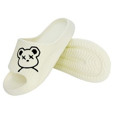 sa067 熊酷娃童拖 -米白34/35