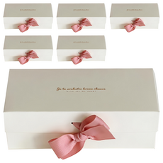 DBD DESIGN Lovely ver.2 巧克力盒 8格 3入組, 白色 + 粉紅色, 2組