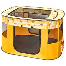 寵物星樂園 方形摺疊寵物圍欄帳篷 2XL 黃色胡蘿蔔, 1個