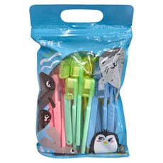 優美 幼兒超軟牙刷 C-6, 4色, 24支, 1袋, 粉色 + 綠色 + 黃色 + 藍色