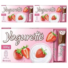 Yogurette 草莓優格樂脆棒, 100g, 3盒