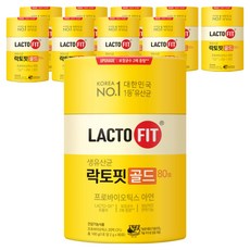 락토핏 정품 골드 80포, 160g, 10개