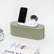 구디푸디 모던 템바보드 멀티탭 정리함, 1개, 그린티