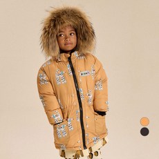 littlestella 兒童中性風圖案羽絨外套