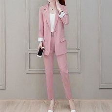 페이퍼먼츠 디뮤어 스타일리쉬 소매 포인트 정장 상하의 세트 11042