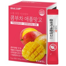 웰업 콤부차 애플망고 분말스틱, 5g, 30개입, 1개