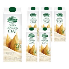 덴마크 그린 귀리 음료, 950ml, 6개