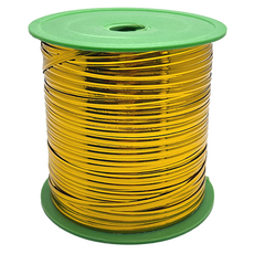 만들하비 컬러 빵끈 롤 철사 포장 타이, 01 골드, 1개, 365m