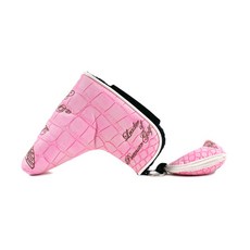 COLLYS GOLF 鱷魚紋 02 一字型推桿頭套, 粉紅色, 1個