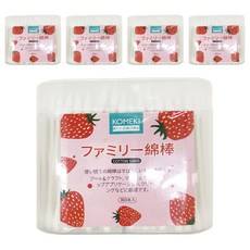 日本 KOMEKI 雙頭細款棉花棒, 300支, 5盒