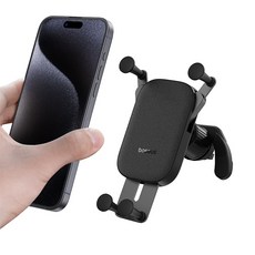 Baseus 倍思 UltraControl Mega系列 可折疊螢幕手機車用支架, 星團黑, 1個