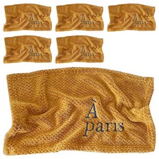 擦手巾 a paris 50 x 30cm 褐色, 1入, 6條