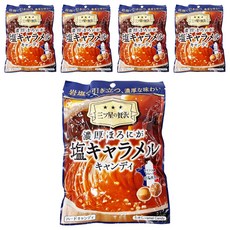 Kanro 甘樂 濃厚鹽味焦糖牛奶糖, 岩鹽, 硬糖, 66.3g, 5袋