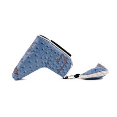 COLLYS GOLF 鱷魚紋 02 一字型推桿頭套, 藍色, 1入