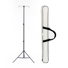 oa 折疊式雙頭營燈掛架, 1個, 黑色