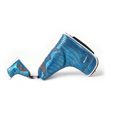 COLLYS GOLF 鱷魚紋 03 一字型推桿頭套, 藍色, 1個