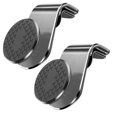 Zliz 車用出風口型旋轉磁吸支架, 2個, 黑色