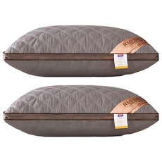 大升級7星抗菌防蟎枕頭, 網邊灰色, 2個