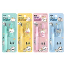 Pinkfoot 3000 貓咪公仔萬年鉛筆 HB 4入組, 1個, 多色