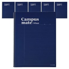 morning glory Campus Mate 無撕線單環線圈筆記本 A4, 6個, 隨機出貨