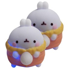 라이트 풍선 부는 몰랑이 아프리콧, 2개