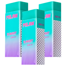 MILAN Nata® 橡皮擦, 顏色隨機, 24.3g, 3個